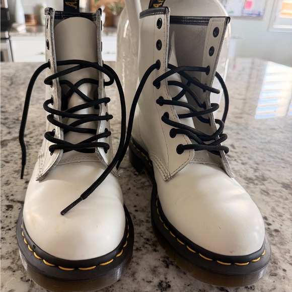 Dr. Martens Gray Lace-Up Boots - Picture 5 of 7